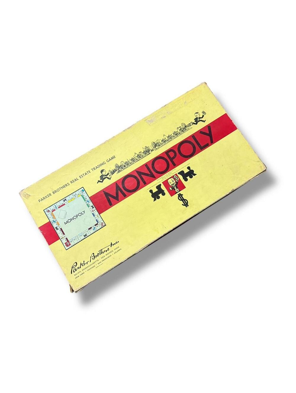 Vintage 1960s Parker Brothers Monopoly Board Game
